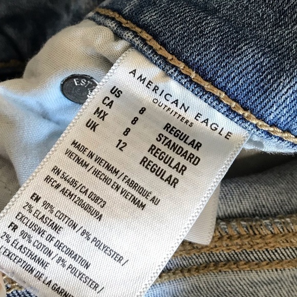 American Eagle Hi Rise Jean Shorts - Picture 7 of 9